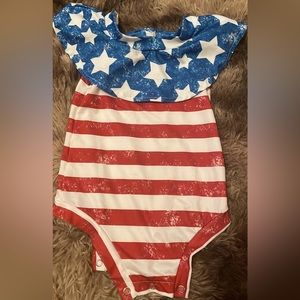 Baby girl Fourth of July body suit